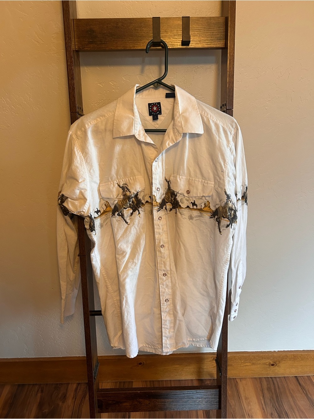 Panhandle white button up long sleeve
